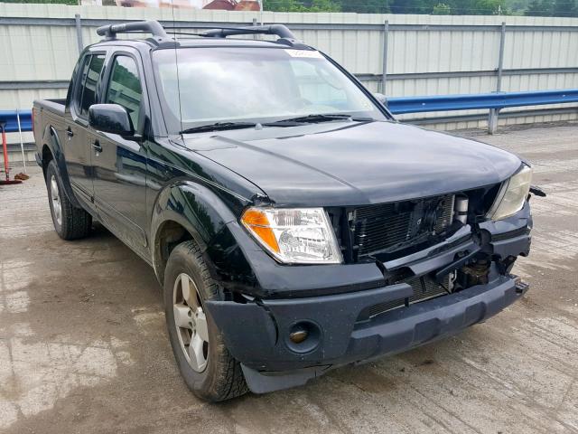 1N6AD07WX5C403053 - 2005 NISSAN FRONTIER C BLACK photo 1