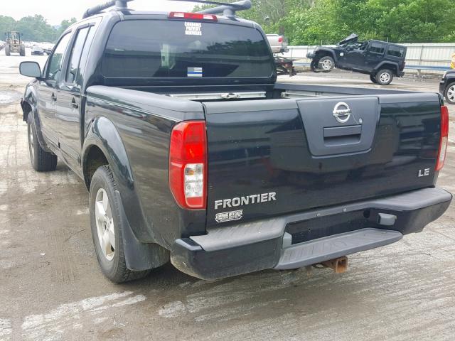 1N6AD07WX5C403053 - 2005 NISSAN FRONTIER C BLACK photo 3