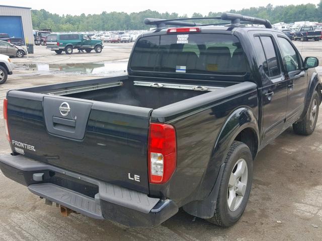 1N6AD07WX5C403053 - 2005 NISSAN FRONTIER C BLACK photo 4