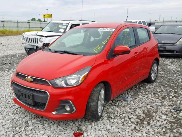 KL8CD6SA2GC570917 - 2016 CHEVROLET SPARK 1LT RED photo 2