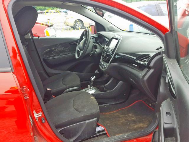 KL8CD6SA2GC570917 - 2016 CHEVROLET SPARK 1LT RED photo 5