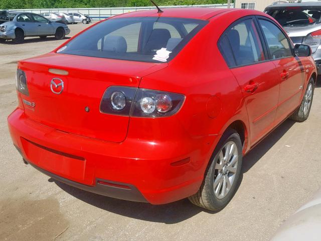 JM1BK123471760503 - 2007 MAZDA 3 S RED photo 4