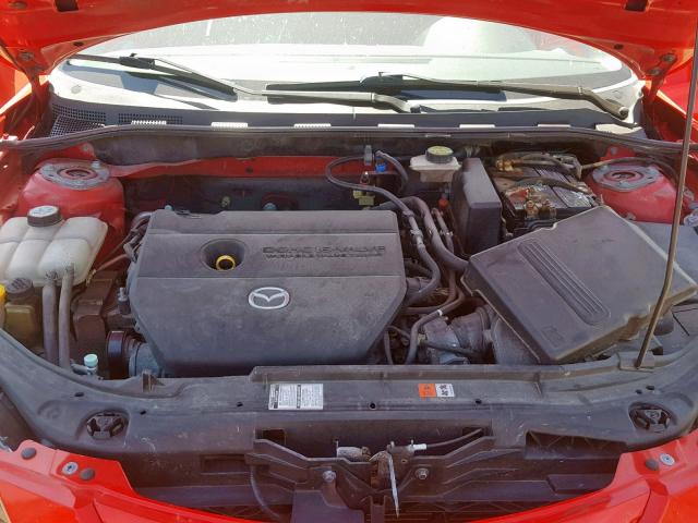 JM1BK123471760503 - 2007 MAZDA 3 S RED photo 7