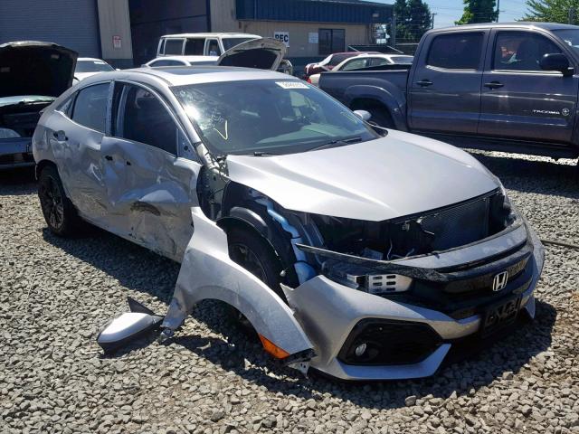 SHHFK7H7XJU423930 - 2018 HONDA CIVIC EXL ვერცხლისფერი ფოტო 1