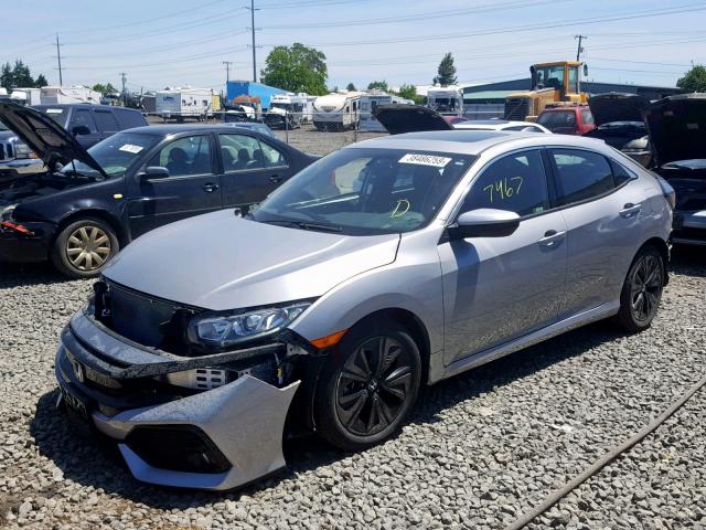 SHHFK7H7XJU423930 - 2018 HONDA CIVIC EXL ვერცხლისფერი ფოტო 2