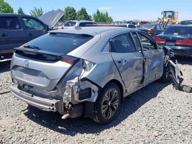 SHHFK7H7XJU423930 - 2018 HONDA CIVIC EXL ვერცხლისფერი ფოტო 4