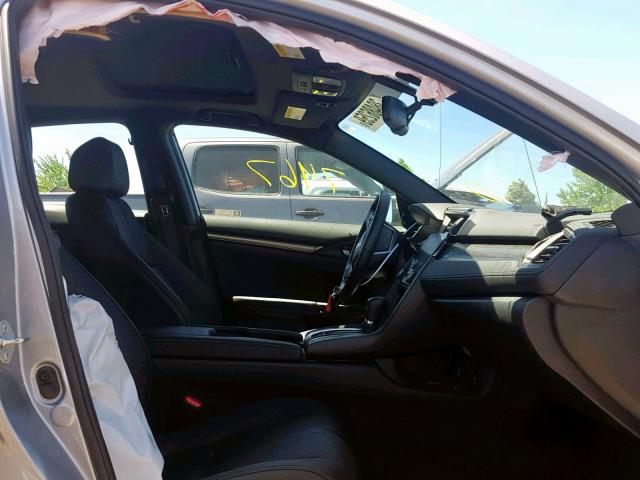 SHHFK7H7XJU423930 - 2018 HONDA CIVIC EXL ვერცხლისფერი ფოტო 5