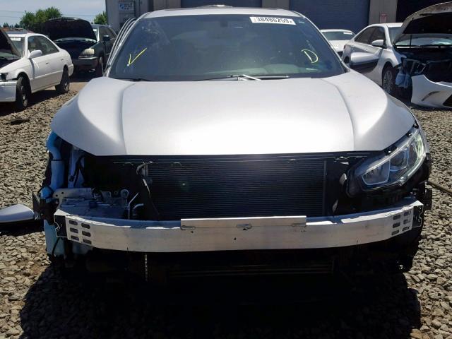 SHHFK7H7XJU423930 - 2018 HONDA CIVIC EXL ვერცხლისფერი ფოტო 9