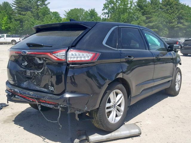 2FMTK4J96FBC15784 - 2015 FORD EDGE SEL BLACK photo 4