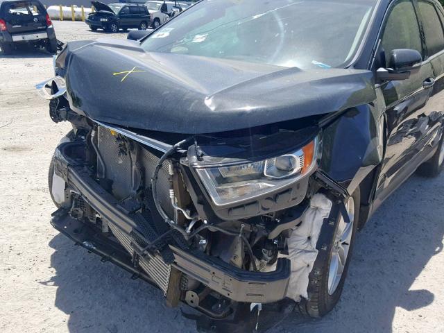 2FMTK4J96FBC15784 - 2015 FORD EDGE SEL BLACK photo 9