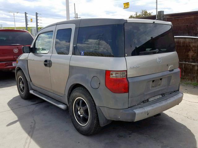 5J6YH28543L003536 - 2003 HONDA ELEMENT EX GRAY photo 3