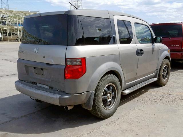 5J6YH28543L003536 - 2003 HONDA ELEMENT EX GRAY photo 4