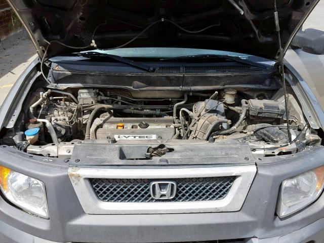 5J6YH28543L003536 - 2003 HONDA ELEMENT EX GRAY photo 7