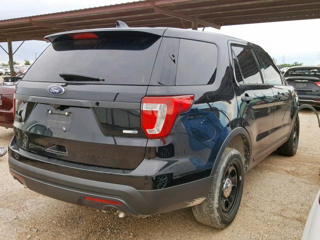 1FM5K8AR1HGD57892 - 2017 FORD EXPLORER P BLACK photo 4