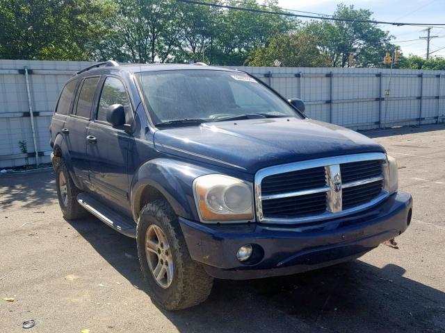 1D4HB48N94F136945 - 2004 DODGE DURANGO SL BLUE photo 1