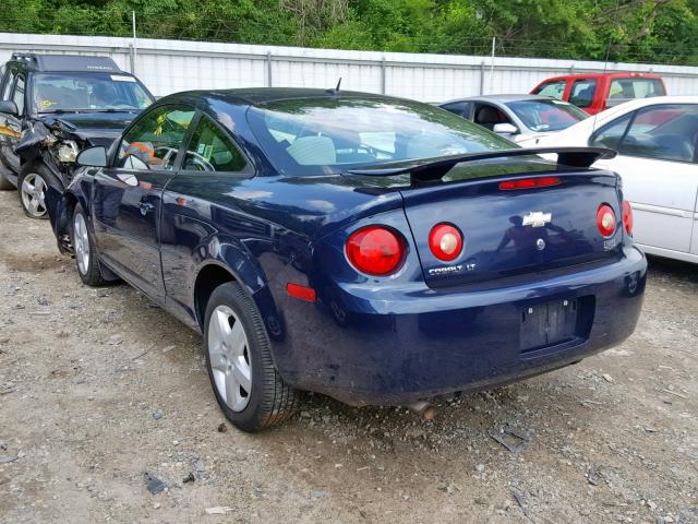 1G1AL18F687302155 - 2008 CHEVROLET COBALT LT BLUE photo 3