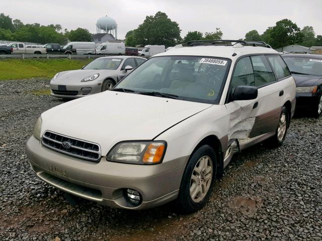 4S3BH6659Y7607458 - 2000 SUBARU LEGACY OUT WHITE photo 2