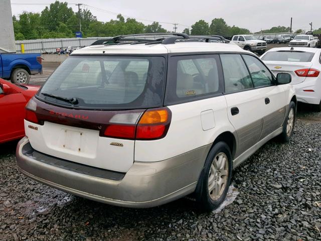 4S3BH6659Y7607458 - 2000 SUBARU LEGACY OUT WHITE photo 4