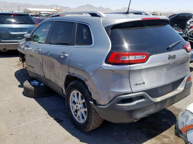 1C4PJMCB7HW511715 - 2017 JEEP CHEROKEE L GRAY photo 3