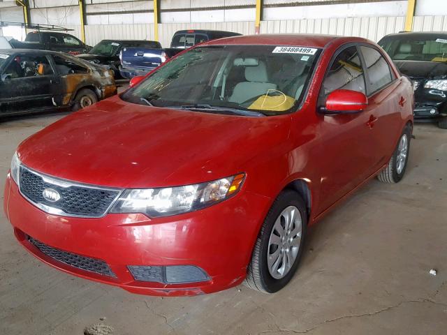 KNAFU4A2XD5740442 - 2013 KIA FORTE EX RED photo 2