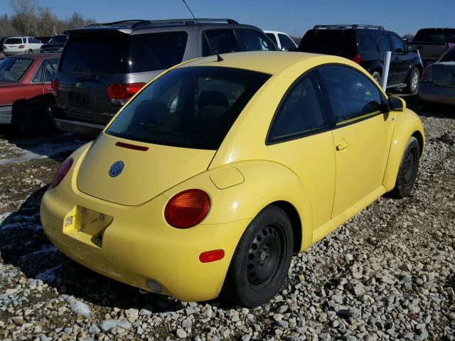3VWBK21C13M425975 - 2003 VOLKSWAGEN NEW BEETLE YELLOW photo 4