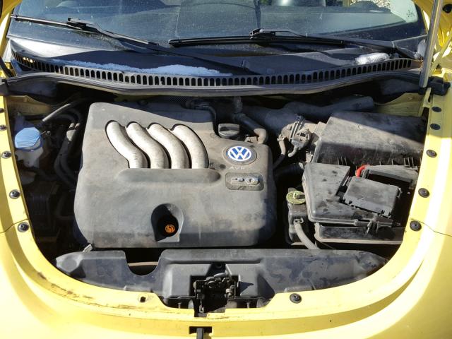 3VWBK21C13M425975 - 2003 VOLKSWAGEN NEW BEETLE YELLOW photo 7