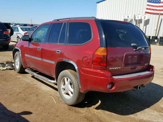 1GKDS13S372151447 - 2007 GMC ENVOY MAROON photo 3