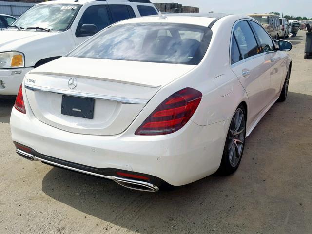 WDDUG8DBXKA468845 - 2019 MERCEDES-BENZ S 560 WHITE photo 4