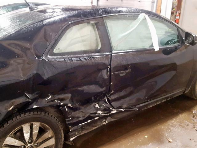 KNAFU6A24D5658668 - 2013 KIA FORTE EX BLACK photo 9