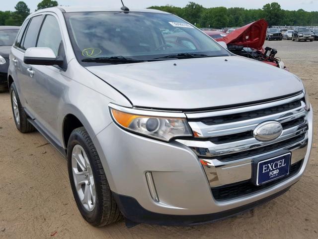 2FMDK3J98DBA95191 - 2013 FORD EDGE SEL SILVER photo 1