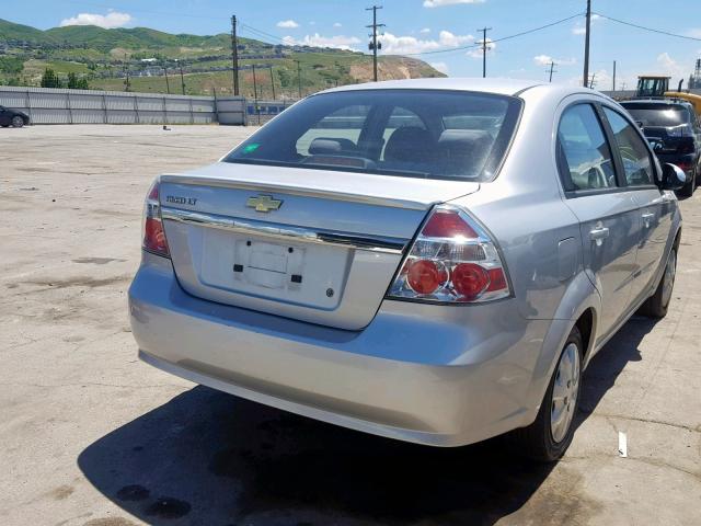 KL1TD5DE3BB147867 - 2011 CHEVROLET AVEO LS SILVER photo 4