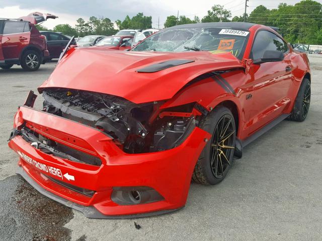 1FA6P8CF1H5328293 - 2017 FORD MUSTANG GT RED photo 2