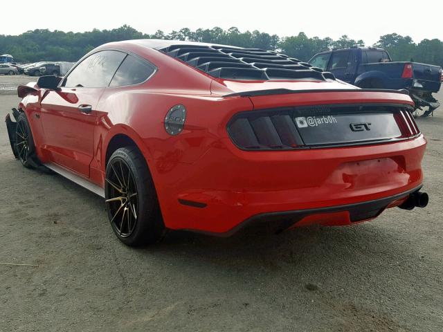 1FA6P8CF1H5328293 - 2017 FORD MUSTANG GT RED photo 3