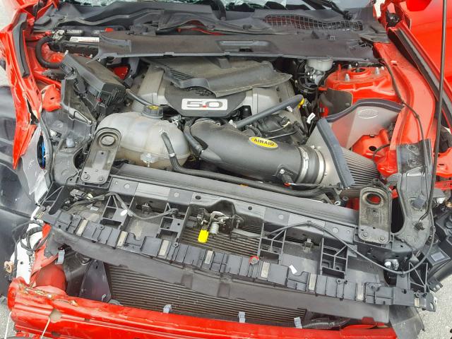 1FA6P8CF1H5328293 - 2017 FORD MUSTANG GT RED photo 7