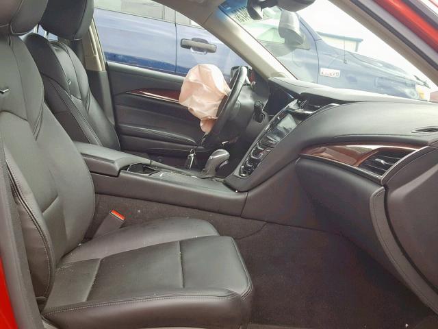 1G6AR5S35E0150937 - 2014 CADILLAC CTS LUXURY RED photo 5