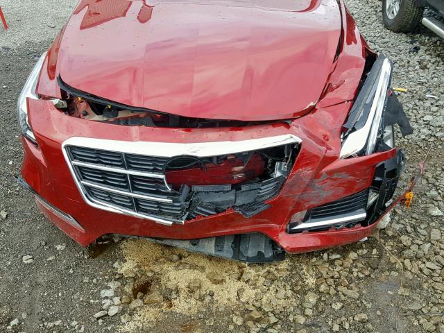 1G6AR5S35E0150937 - 2014 CADILLAC CTS LUXURY RED photo 7