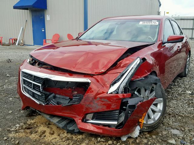 1G6AR5S35E0150937 - 2014 CADILLAC CTS LUXURY RED photo 9