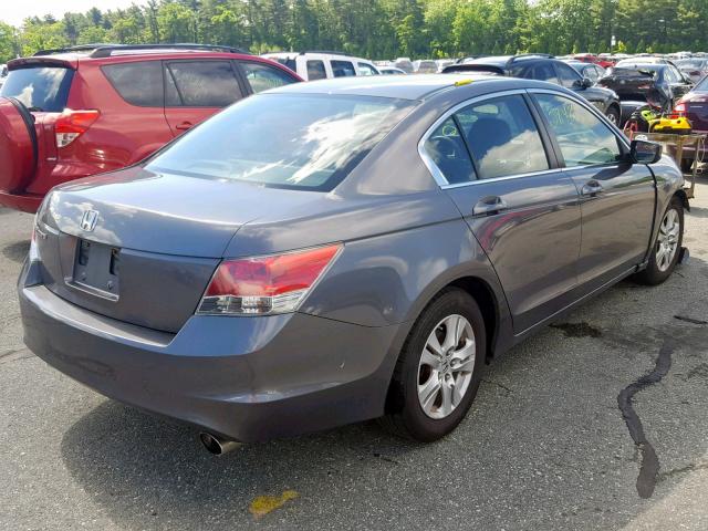 1HGCP26499A020318 - 2009 HONDA ACCORD LXP GRAY photo 4