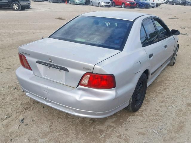 4A3AA36G52E085833 - 2002 MITSUBISHI GALANT DE SILVER photo 4