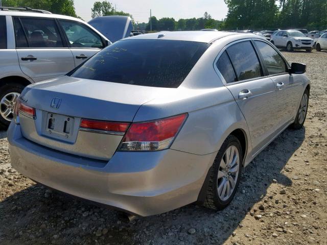 1HGCP2F82BA026258 - 2011 HONDA ACCORD EXL SILVER photo 4