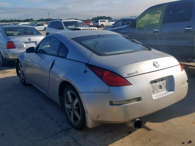 JN1AZ34DX5M607440 - 2005 NISSAN 350Z COUPE SILVER photo 3