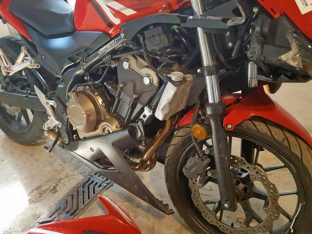 MLHPC4461H5400608 - 2017 HONDA CBR500 R RED photo 9