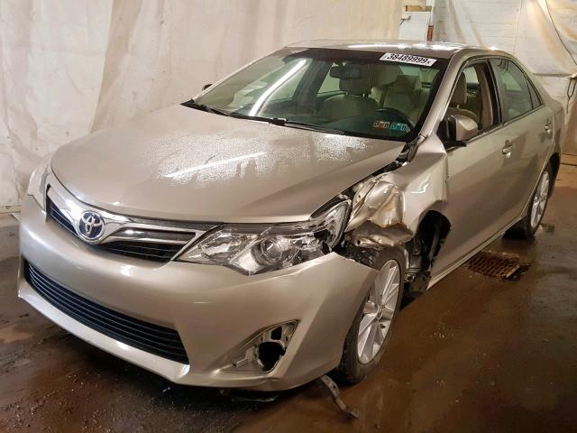 4T1BD1FK7DU074845 - 2013 TOYOTA CAMRY HYBR GOLD photo 9