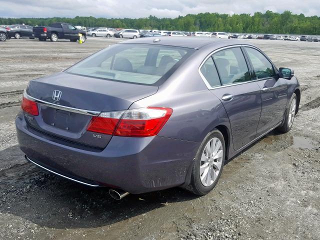 1HGCR3F85FA015423 - 2015 HONDA ACCORD EXL GRAY photo 4