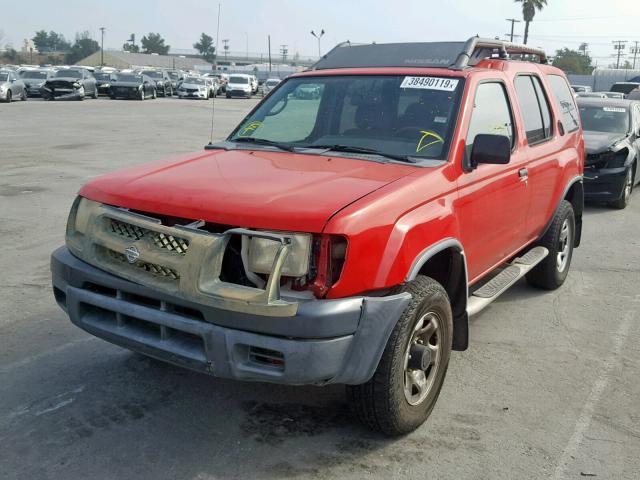 5N1ED28Y7YC542511 - 2000 NISSAN XTERRA XE RED photo 2