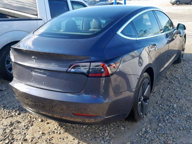 5YJ3E1EA2JF157649 - 2018 TESLA MODEL 3 GRAY photo 4