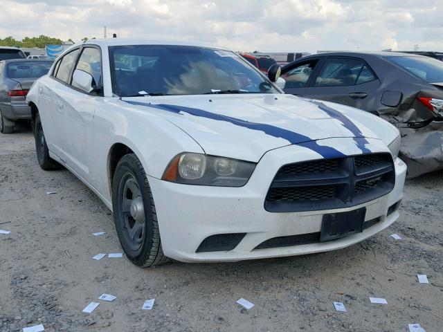 2C3CDXAG1DH590883 - 2013 DODGE CHARGER PO WHITE photo 1