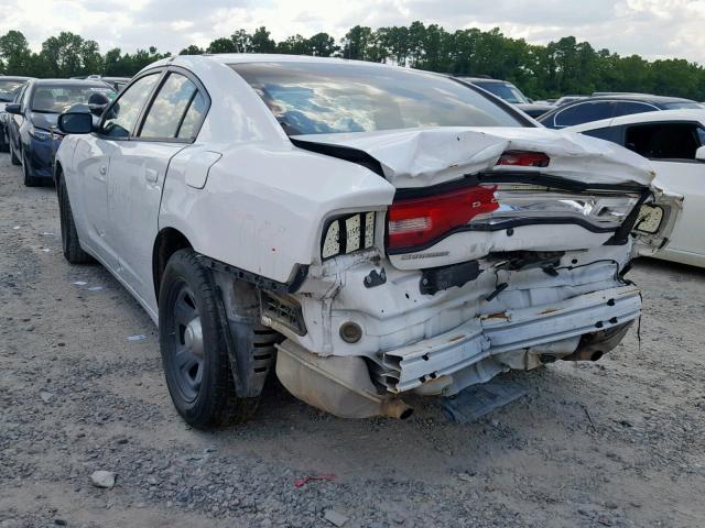 2C3CDXAG1DH590883 - 2013 DODGE CHARGER PO WHITE photo 3