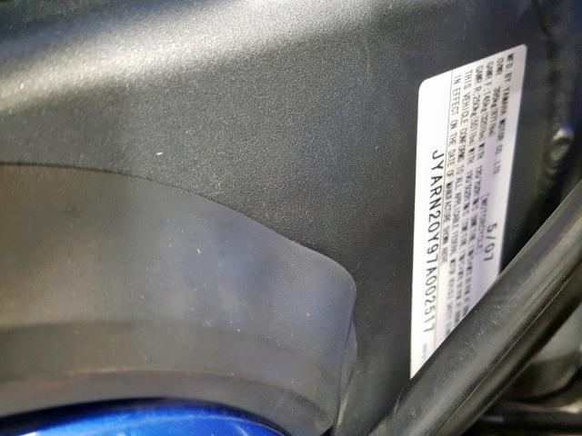 JYARN20Y97A002517 - 2007 YAMAHA YZFR1 BLUE photo 20