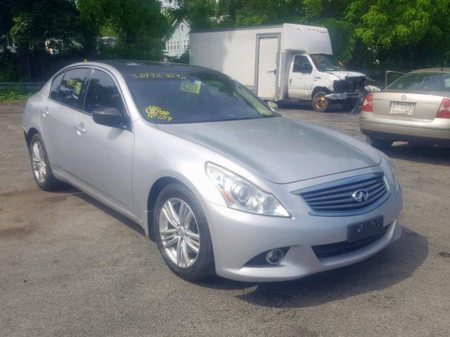 JN1CV6AR2DM754498 - 2013 INFINITI G37 SILVER photo 1